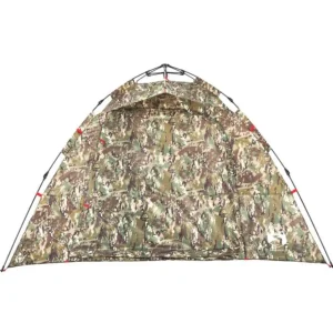 Tente de pêche 4 personnes camouflage libération rapide