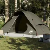 Tente familiale à dôme 6 personnes marron imperméable