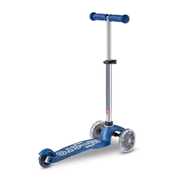 Trottinette Mobility à trois roues Bleu Glitter LED MMD219