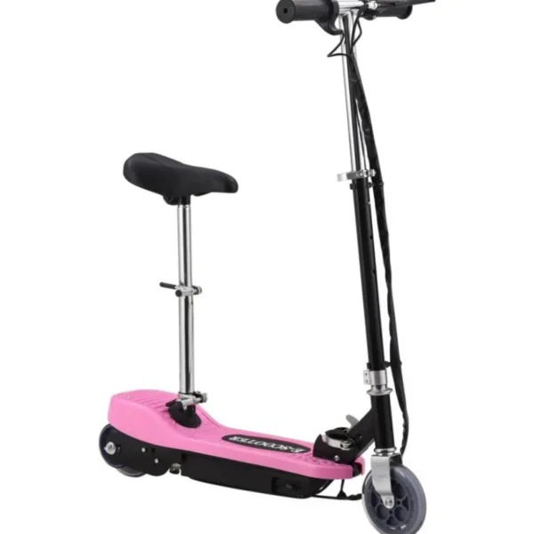 Trottinette électrique avec siège 120 W Rose
