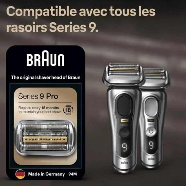 Tête de rasoir Cassettes grilles S9 (94M)