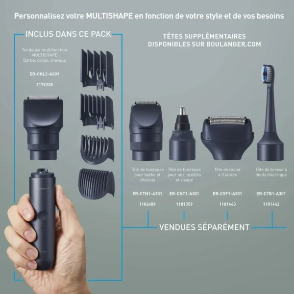 Tête Multishape ER-CNT1-A301