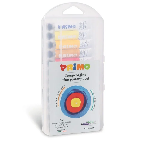 12 tubes de peinture gouache 7,5 ml