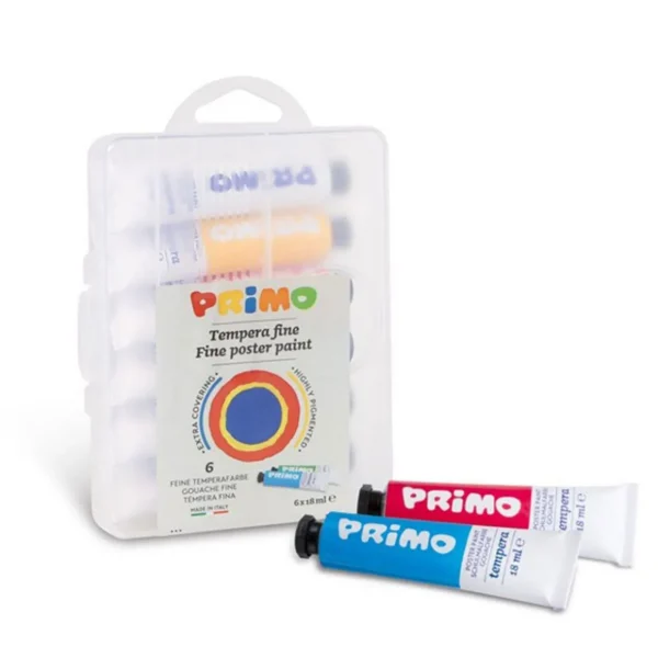 6 tubes de peinture gouache 18 ml