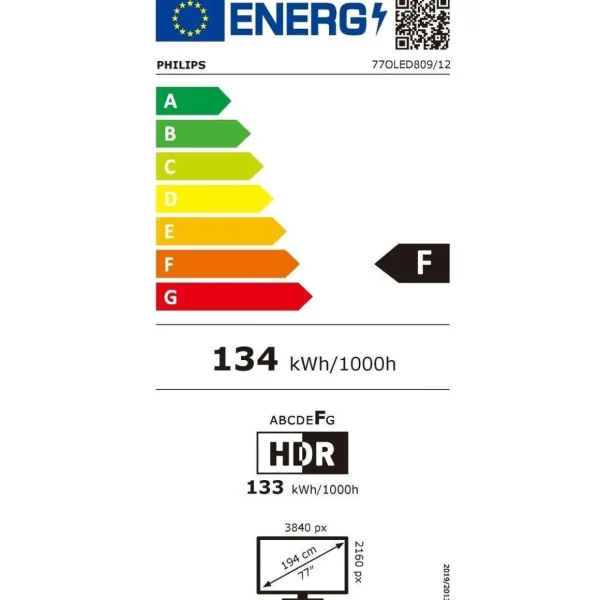 TV OLED 77OLED809 Ambilight Dalle EX 2024