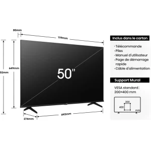 TV QLED 4K 50E7NQ 2024