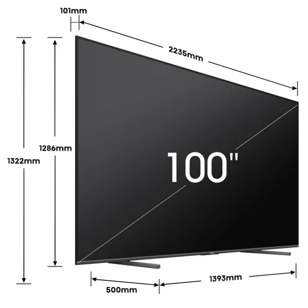TV QLED 4K 100E7NQ Pro 2024 Ultra HD 253 cm Smart TV