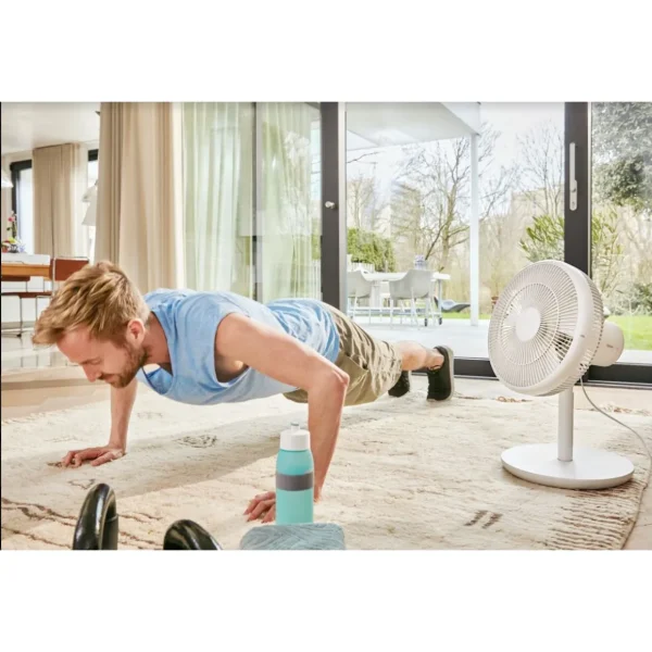 Ventilateur de table design Q.6407 - Blanc