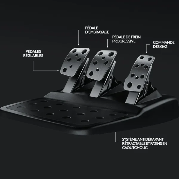 Volant de Course avec Pédales G29 DRIVING FORCE pour PS5, PS4, PC, Mac